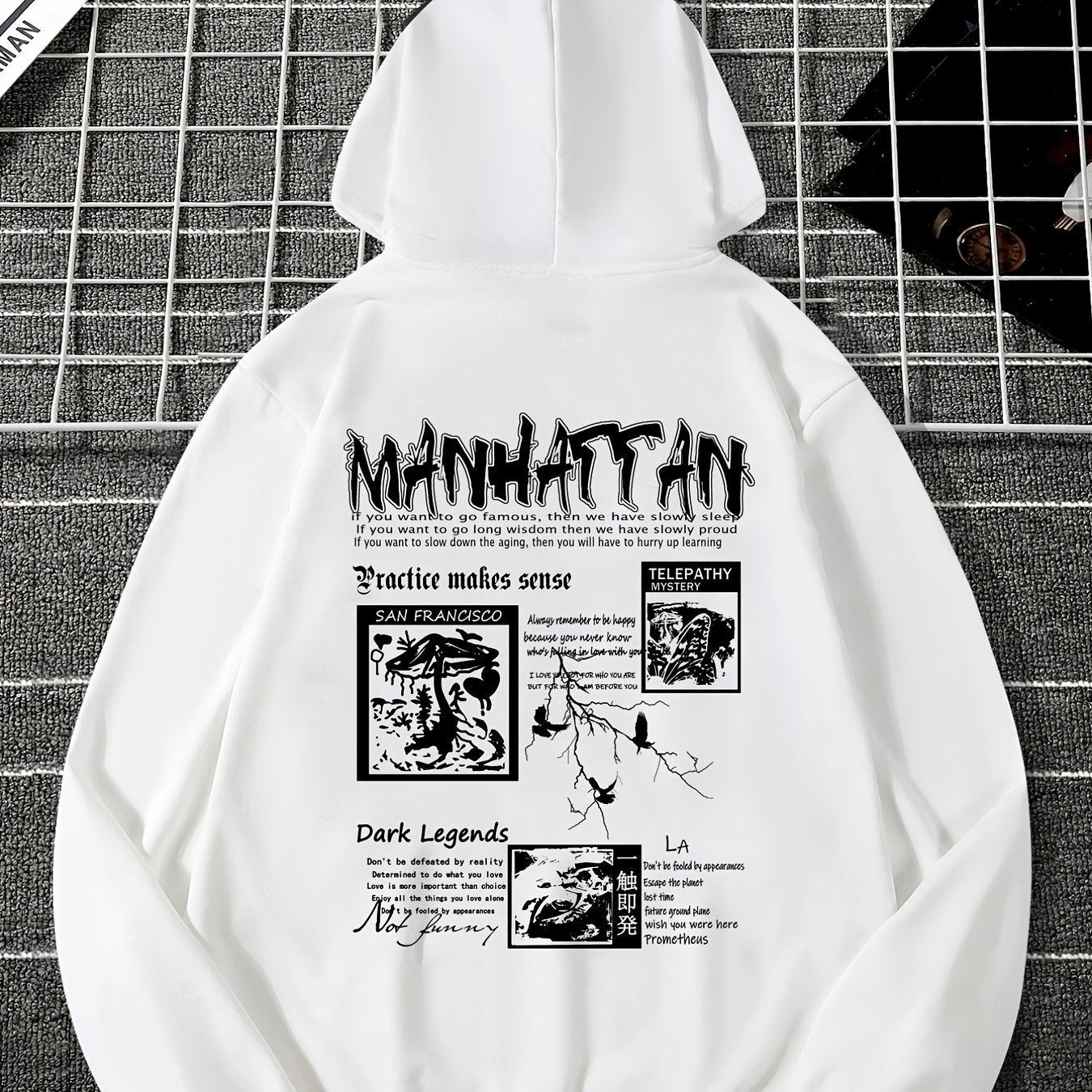 Sudadera con Capucha y Cordón – Look Urbano y Moderno para Hombre