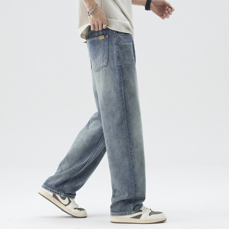 Jeans straight para hombre – Moda retro atemporal