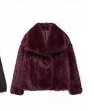 Abrigo de felpa de invierno a la moda