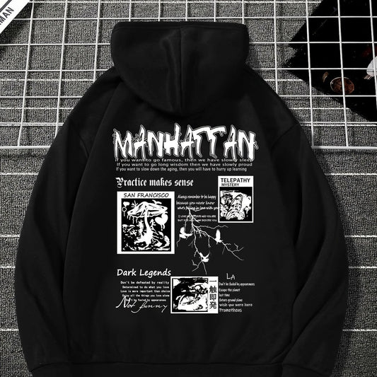 Sudadera con Capucha y Cordón – Look Urbano y Moderno para Hombre