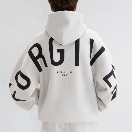 Hoodie Oversize de Moda con Letras Impresas