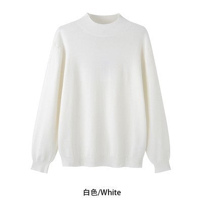 Suéter de Invierno para Hombre Estilo Coreano con Cuello Mock