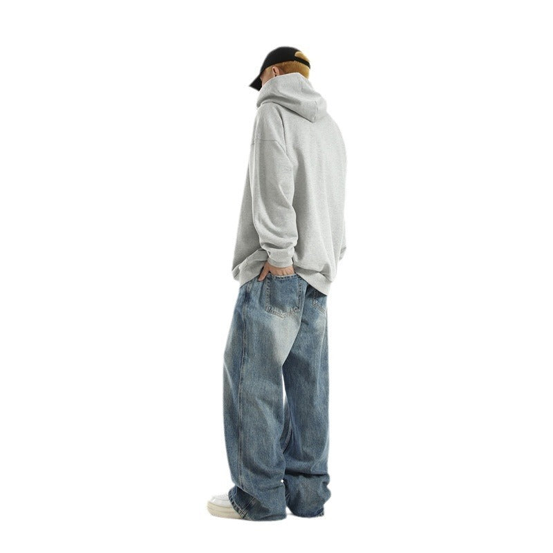 Jeans rectos y holgados para hombre – Moda retro americana
