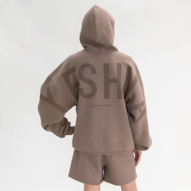 Hoodie Oversize de Moda con Letras Impresas