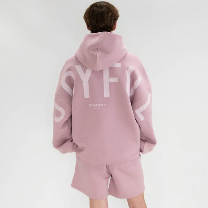 Hoodie Oversize de Moda con Letras Impresas