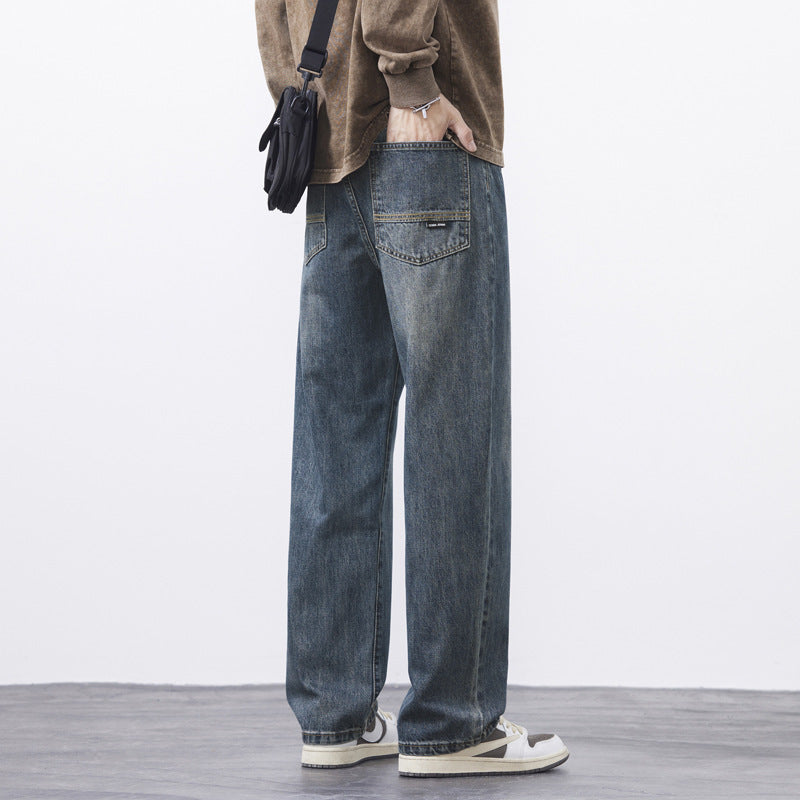 Jeans straight para hombre – Moda retro atemporal
