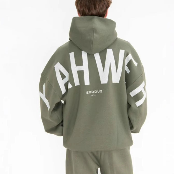Hoodie Oversize de Moda con Letras Impresas