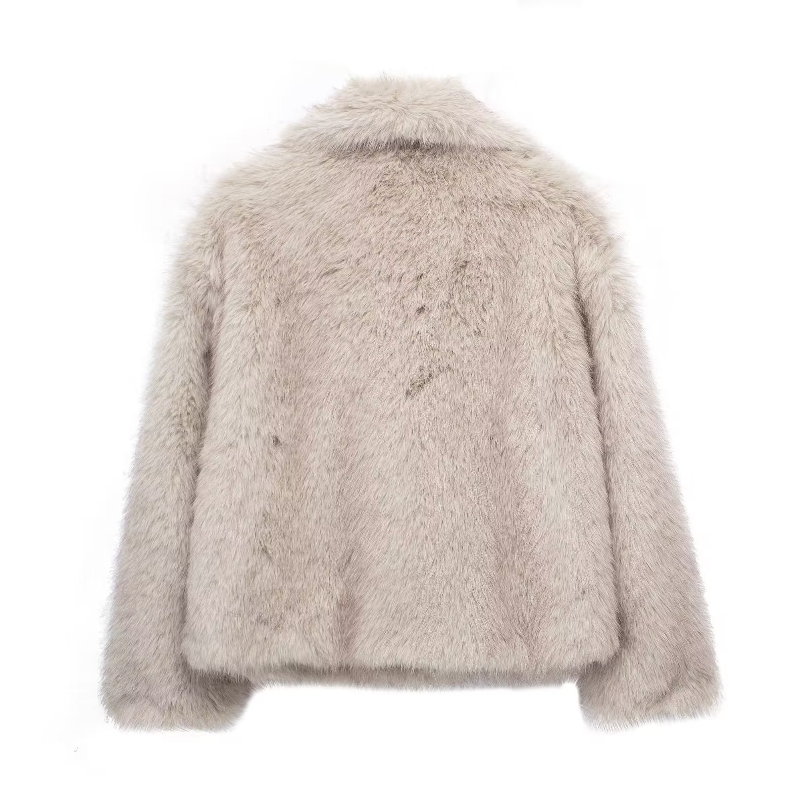 Abrigo de felpa de invierno a la moda