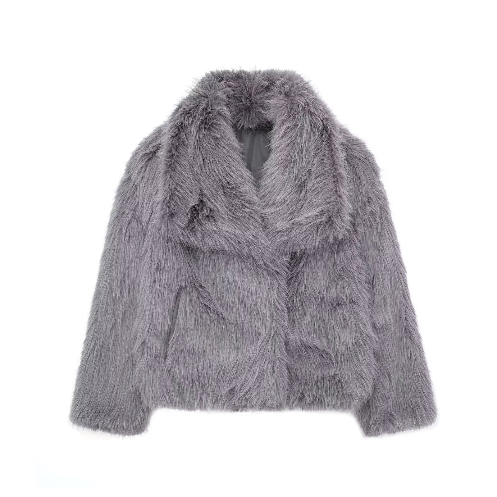 Abrigo de felpa de invierno a la moda