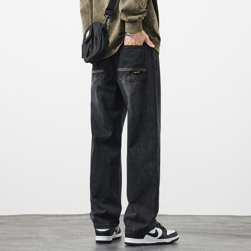 Jeans straight para hombre – Moda retro atemporal