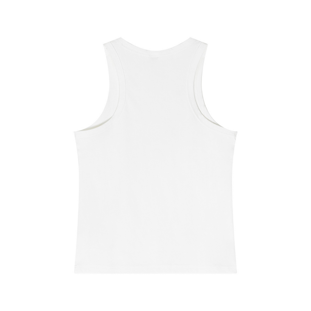 315GSM Vintage Soft-Stretch Ribbed Tank Top Heather Grey